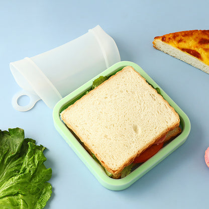 Portable Silicone Sandwich Container