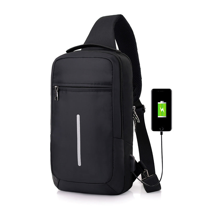 Sling Bag Crossbody Backpack with USB port for charging