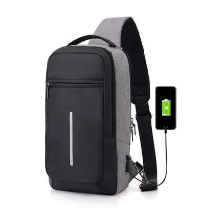 Sling Bag Crossbody Backpack with USB port for charging