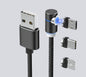 Universal Charging Cable with Interchangeable Jacks - Fast & Reliable