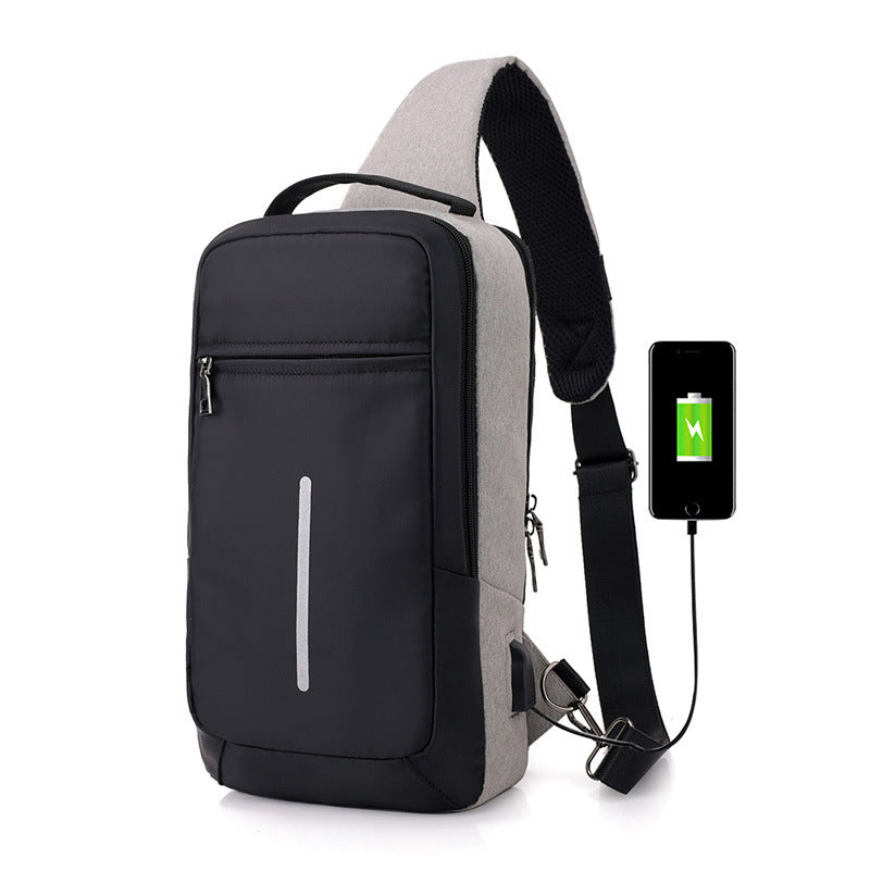 Sling Bag Crossbody Backpack with USB port for charging