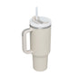 40 Oz Insulated Stainless Steel Tumbler With Handle and Straw