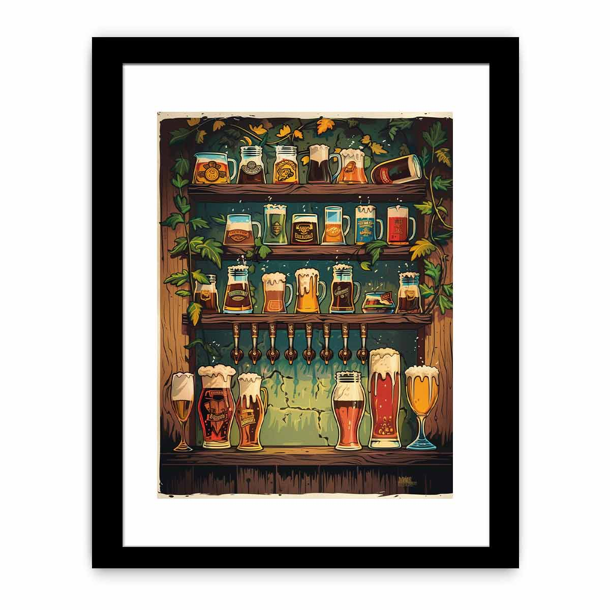 Vintage Beer Framed Print