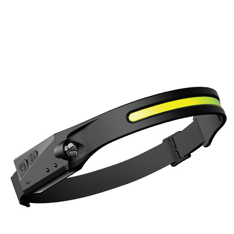 COB LED Headlamp W/Flashlight and motion sensor