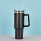 40oz Stainless Steel Vacuum Insulated Tumbler w/Handle and Lid w/straw