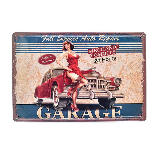 Garage 3D Embossed Poster