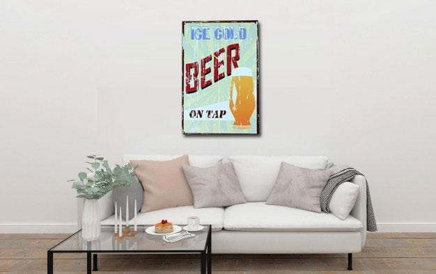 Beer on Tap- Vintage Beer Poster