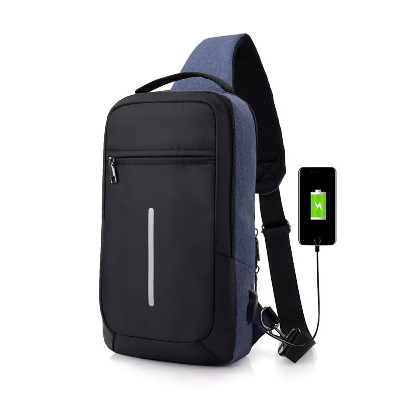 Sling Bag Crossbody Backpack with USB port for charging