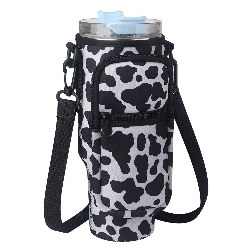 Neoprene Sleeve with zippable pocket for Tumblers