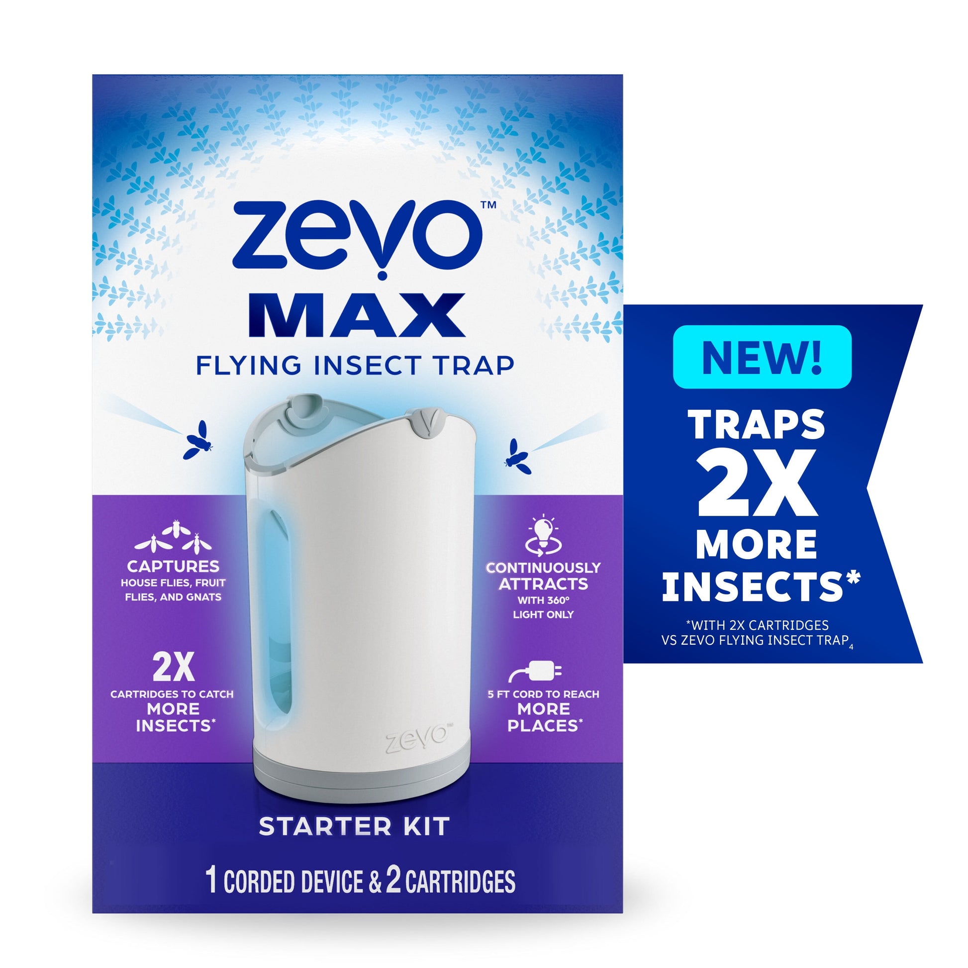 Max Flying Insect Trap, Fly Trap with 2 Refills