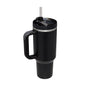 40 Oz Insulated Stainless Steel Tumbler With Handle and Straw