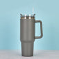 40oz Stainless Steel Vacuum Insulated Tumbler w/Handle and Lid w/straw